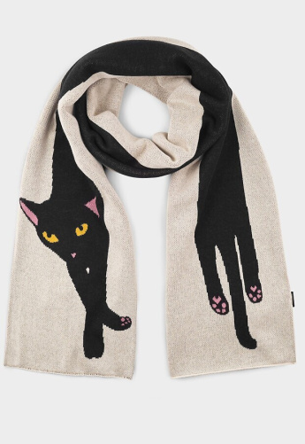 Schal "Rossberga Long Cat" - vanilla white